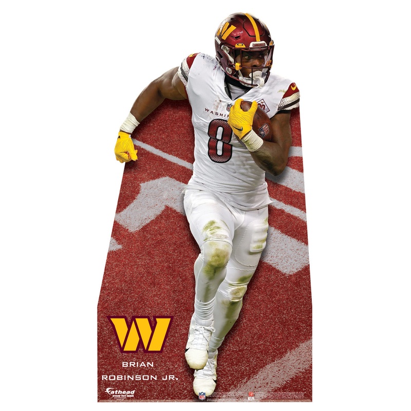 Brian Robinson Jr. – Mini Stand Out – Official NFL – Washington Commanders – Cardstock Cutout