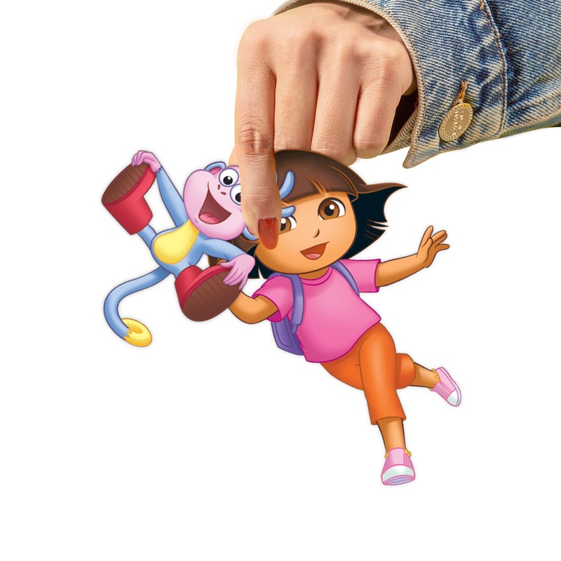Dora the Explorer – 5 Characters Minis (Mixed Sizes) – Official Nickelodeon – Reusable Vinyl Decals