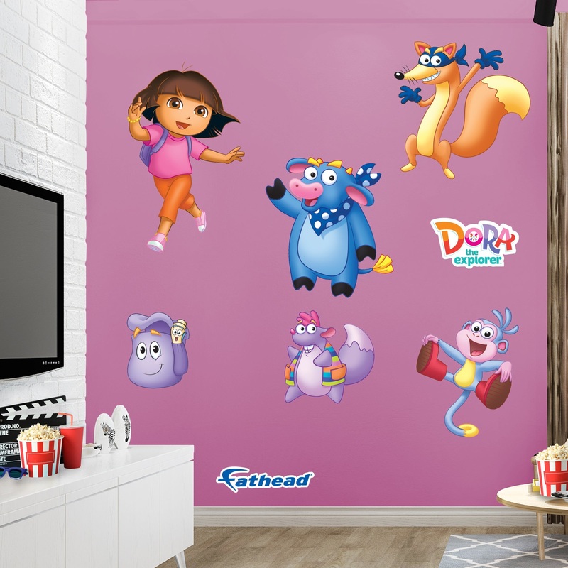Dora the Explorer – RealBig Characters Collection – Official Nickelodeon – Reusable Vinyl Wall Decals
