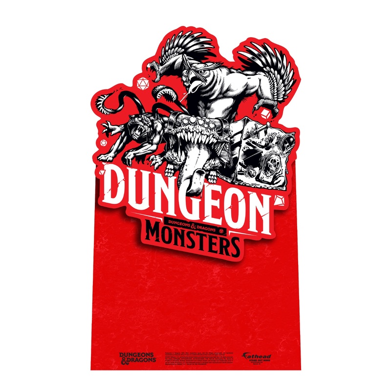 Dungeons & Dragons Dungeon Monsters – Mini Stand Out – Official Hasbro – Cardstock Cutout