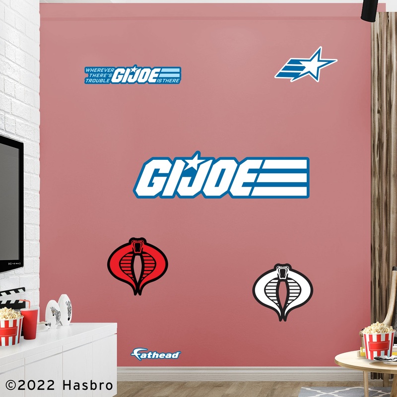 G.I. Joe Logos – RealBig Logo Collection – Official Hasbro – Reusable Vinyl Wall Decals