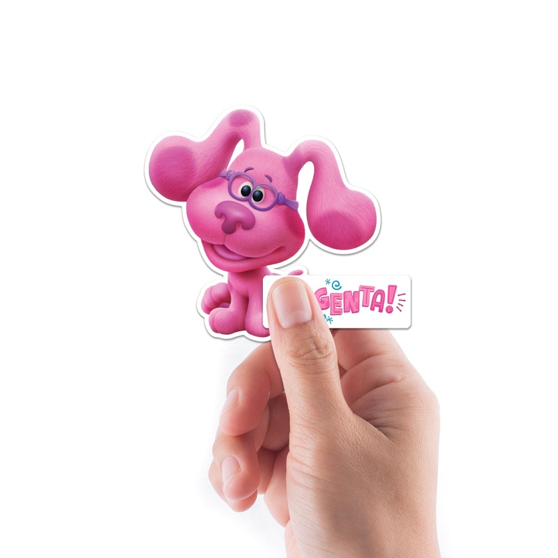 Magenta – 5 Character Minis (Mixed Sizes) – Official Nickelodeon – Blue’s Clues – Reusable Vinyl Decals
