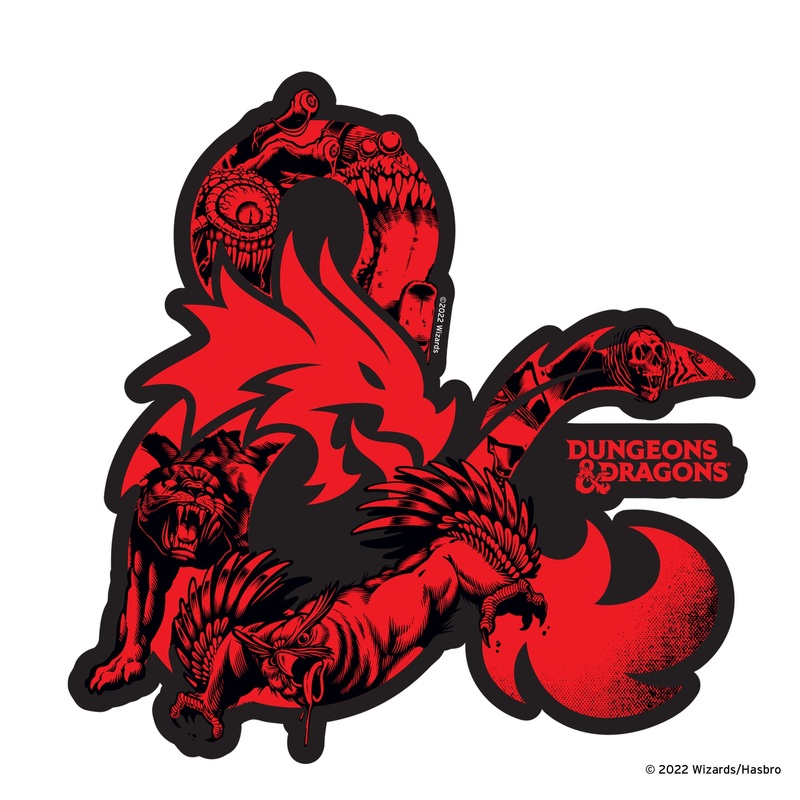 Monster Ampersand Icon – Dungeons & Dragons – RealBig Collection – Official Hasbro – Reusable Vinyl Wall Decals