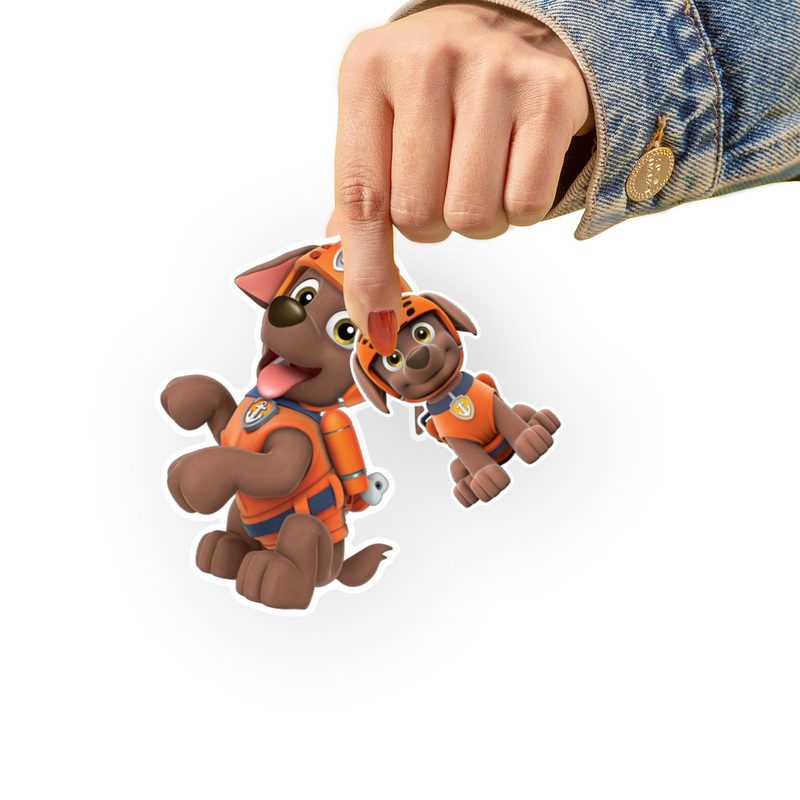 Paw Patrol – 5 Character Minis (Mixed Sizes) – Official Nickelodeon – Zuma – Reusable Vinyl Decals