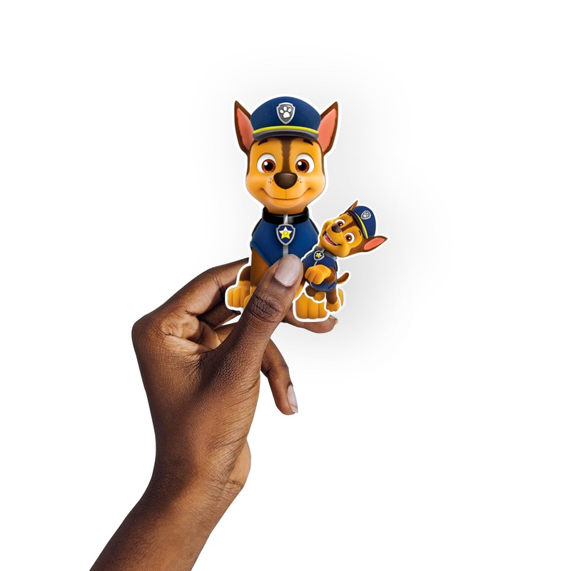 Paw Patrol – 5 Minis (Mixed Sizes) – Official Nickelodeon – Chase – Reusable Vinyl Decals #1