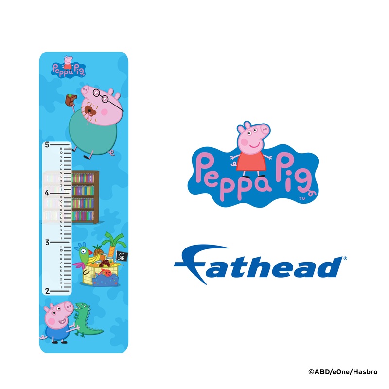 Peppa Pig – Growth Chart – Official Hasbro – Reusable Vinyl Wall Decal #2