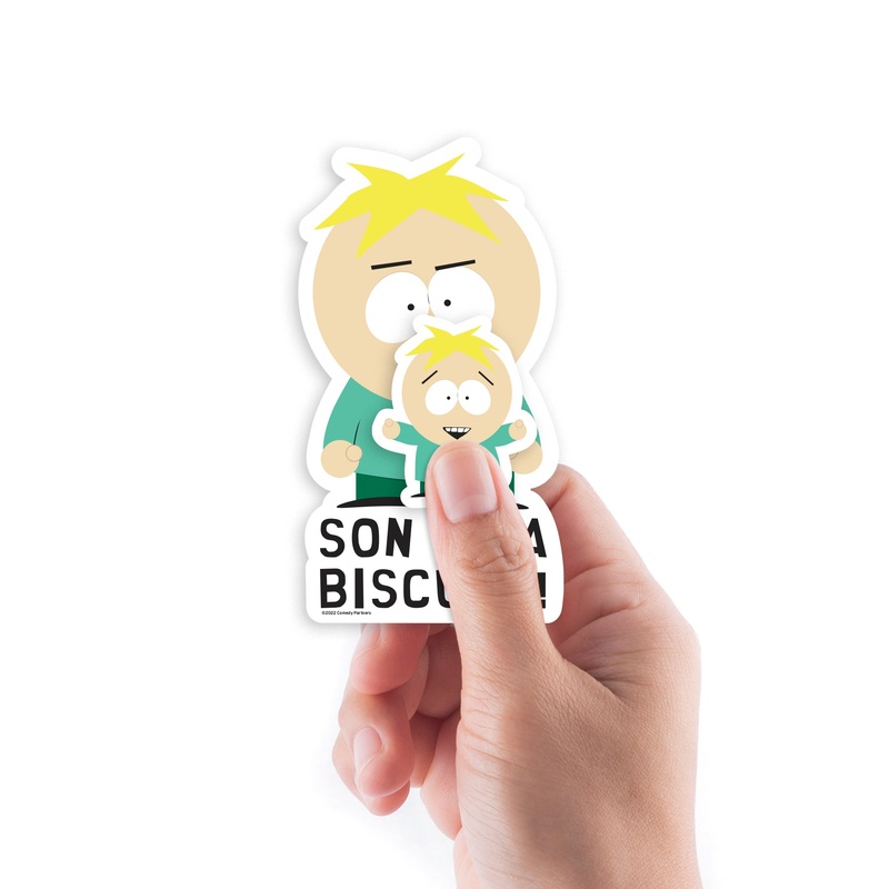 South Park – 5 Quote Minis (Mixed Sizes) – Official Paramount – Butters – Reusable Vinyl Decals