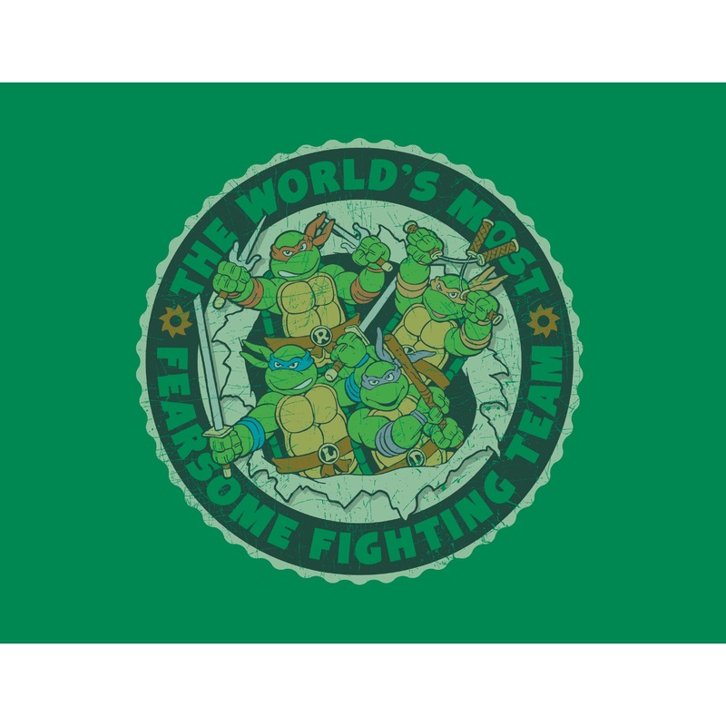 Teenage Mutant Ninja Turtles – Fearsome Fighting Team – Peel & Stick Poster – Official Nickelodeon – Reusable Vinyl Wall Decal