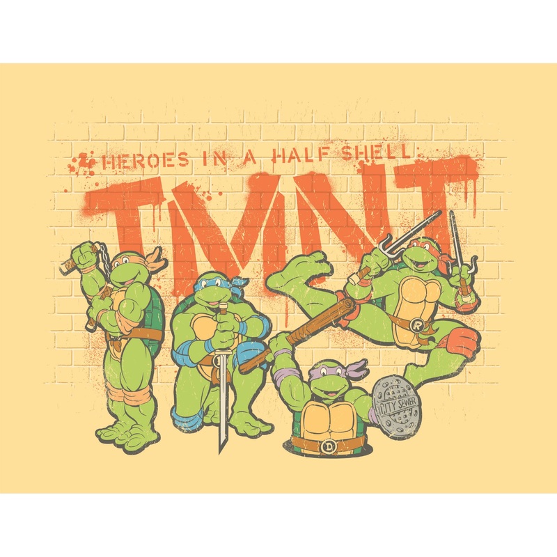 Teenage Mutant Ninja Turtles – Graffiti – Peel & Stick Poster – Official Nickelodeon – Reusable Vinyl Wall Decal