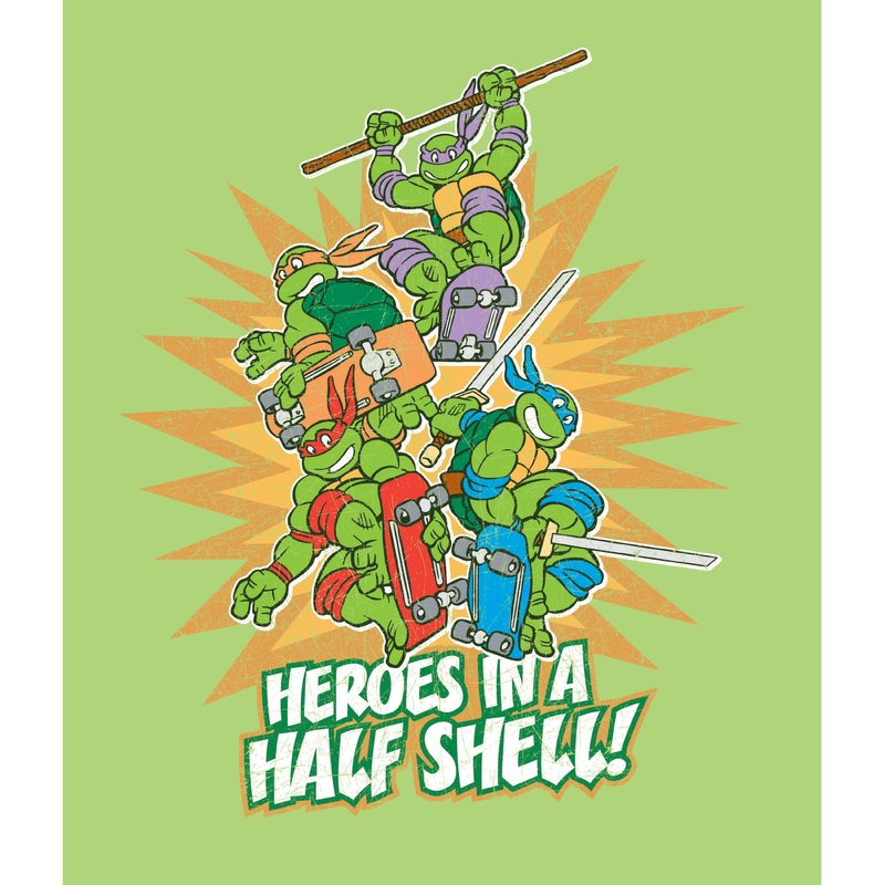 Teenage Mutant Ninja Turtles – Heroes in a Half Shell – Peel & Stick Poster – Official Nickelodeon – Reusable Vinyl Wall Decal