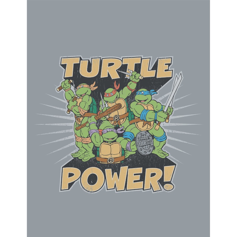 Teenage Mutant Ninja Turtles – Turtle Power – Peel & Stick Poster – Official Nickelodeon – Reusable Vinyl Wall Decal