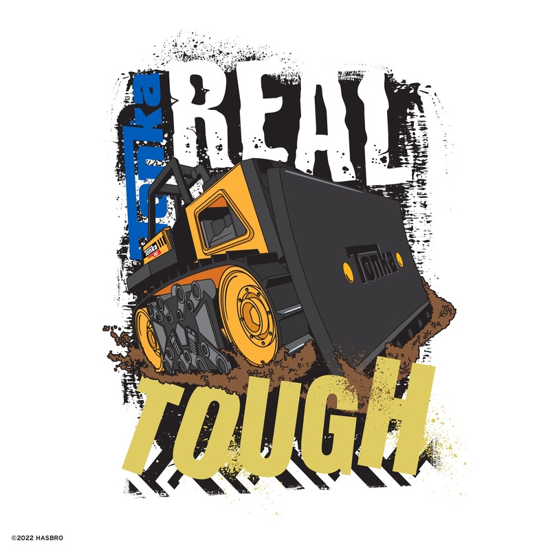 Tonka Trucks – Bulldozer Real Tough – Peel & Stick Poster – Official Hasbro – Reusable Vinyl Wall Decal