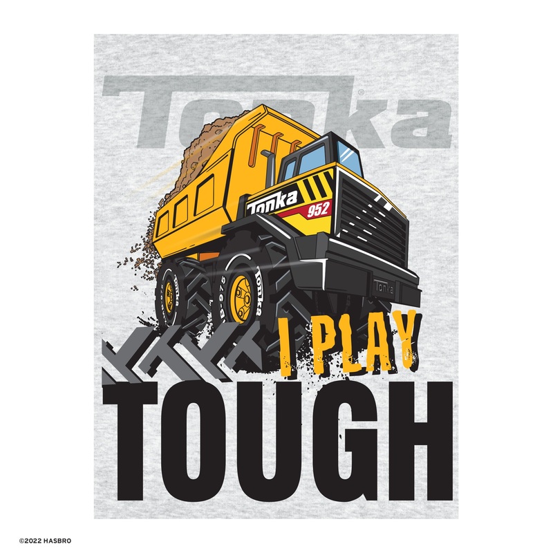 Tonka Trucks Mighty Dump Truck – I play Tough – Peel & Stick Poster – Official Hasbro – Reusable Vinyl Wall Decal