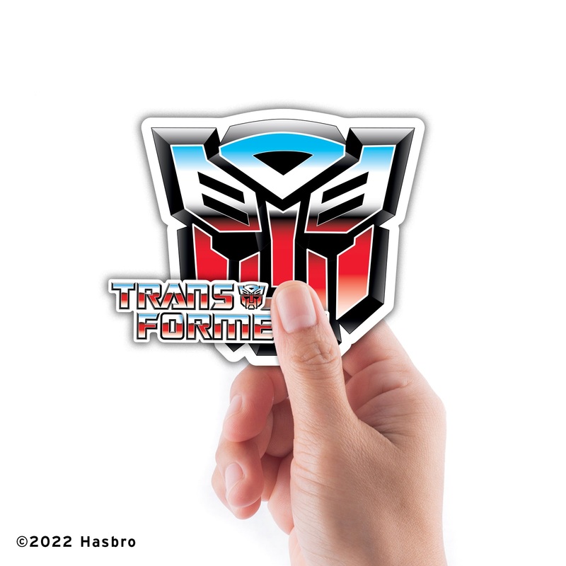 Transformers Classic – 5 Logo Minis (Mixed Sizes) – Official Hasbro – Autobots – Reusable Vinyl Decals