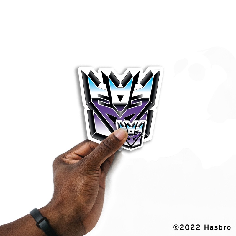 Transformers Classic – 5 Logo Minis (Mixed Sizes) – Official Hasbro – Decepticons – Reusable Vinyl Decals