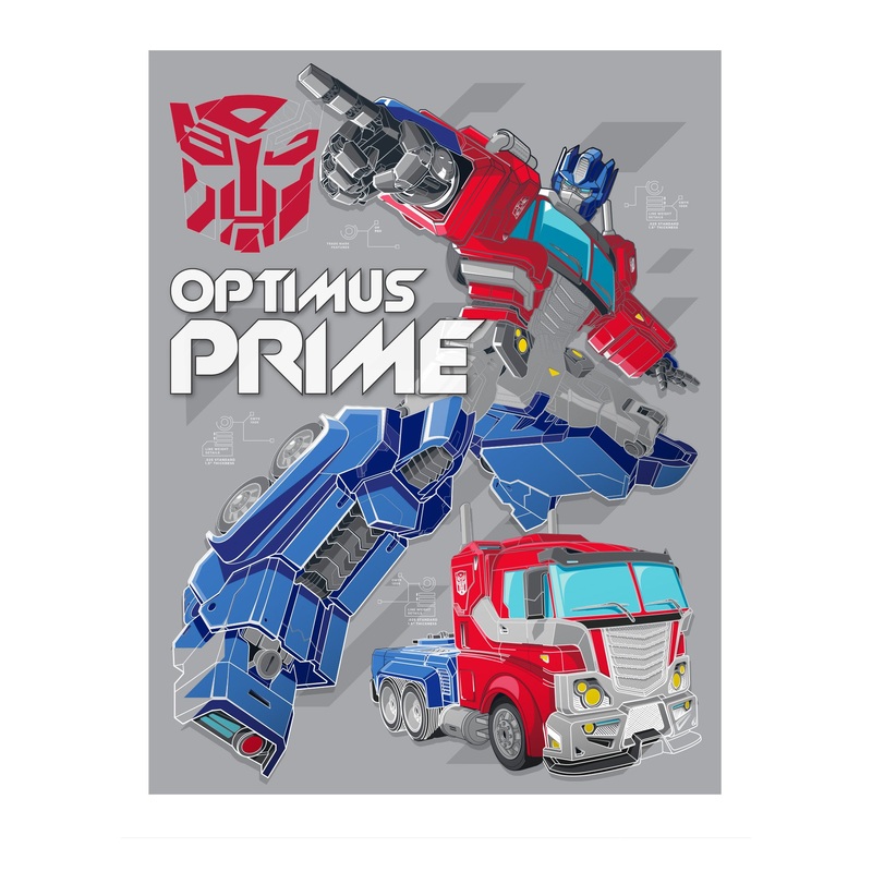 Transformers Optimus Prime – Diagram – Peel & Stick Poster – Official Hasbro – Transformers – Reusable Vinyl Wall Decal