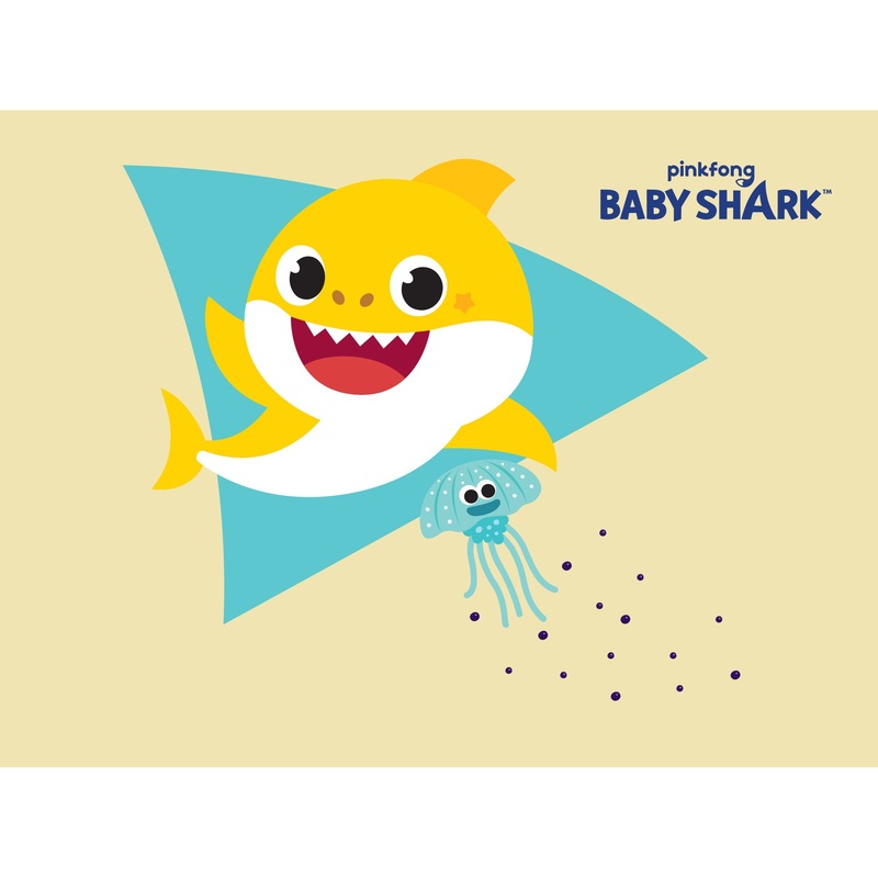 Baby Shark – Inkling – Peel & Stick Poster – Official Nickelodeon – Reusable Vinyl Wall Decal