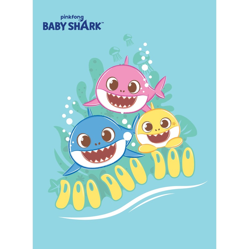 Baby Shark – ‘Let’s Blow Bubbles’ – Peel & Stick Poster – Official Nickelodeon – Reusable Vinyl Wall Decal