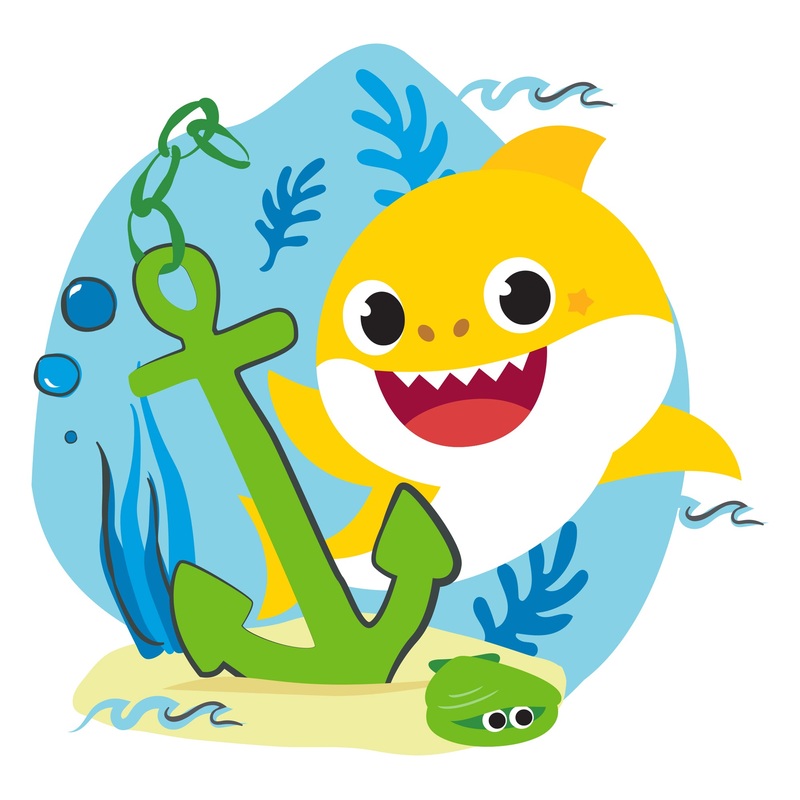 Baby Shark – Peel & Stick Poster – Official Nickelodeon – Reusable Vinyl Wall Decal #1
