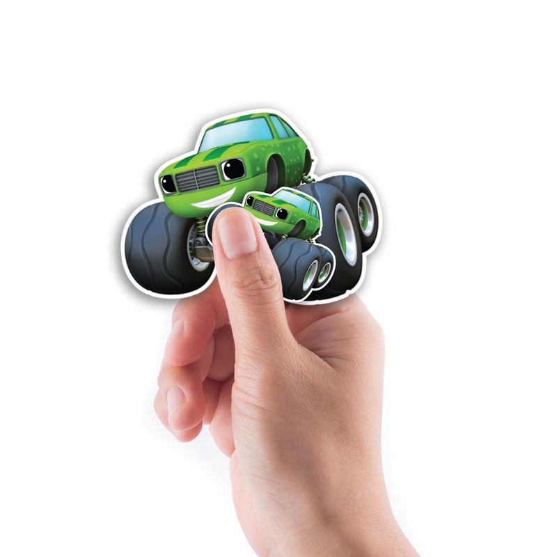 Blaze and the Monster Machines – 5 Character Minis (Mixed Sizes) – Official Nickelodeon – Pickle – Reusable Vinyl Decals
