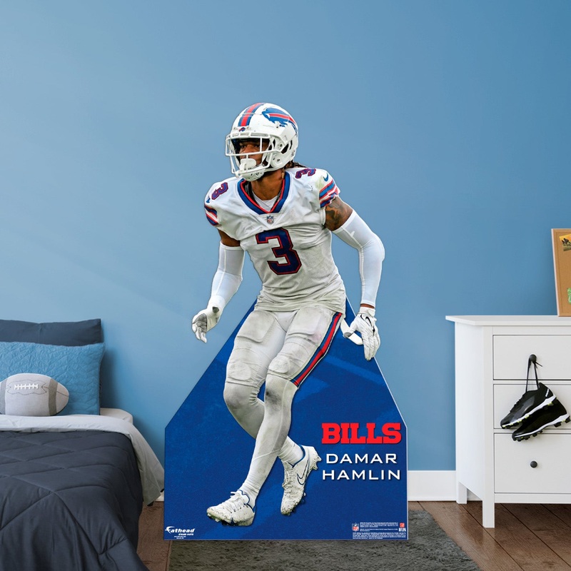 Damar Hamlin – Life-Size Stand Out – Official NFL – Buffalo Bills – Foam Core Cutout