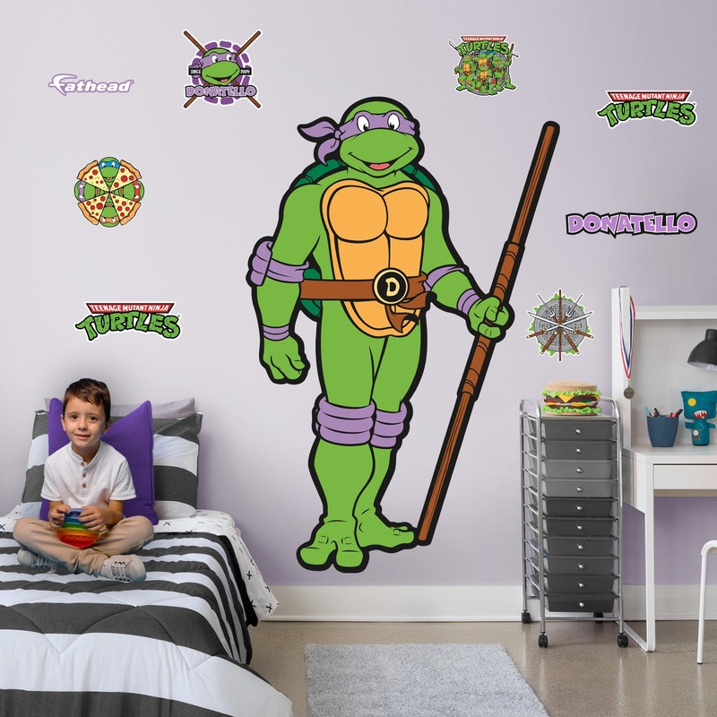 Donatello – Teenage Mutant Ninja Turtles – RealBig Classic Collection – Official Nickelodeon – Reusable Vinyl Wall Decals