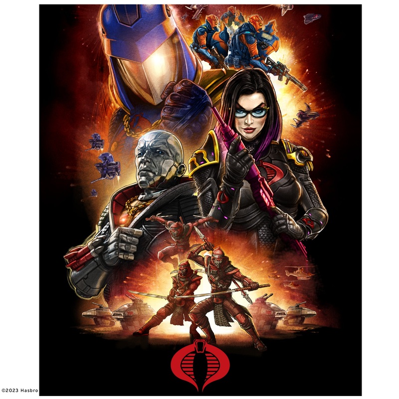 G.I. Joe Cobra Villain – Peel & Stick Poster – Official Hasbro – G.I. Joe – Reusable Vinyl Wall Decal