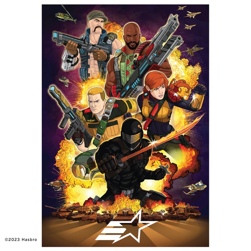 G.I. Joe – Peel & Stick Poster – Official Hasbro – Reusable Vinyl Wall Decal