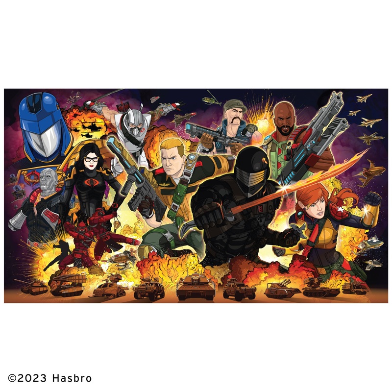 G.I. Joe Universe – Horizontal – Peel & Stick Poster – Official Hasbro – G.I. Joe – Reusable Vinyl Wall Decal