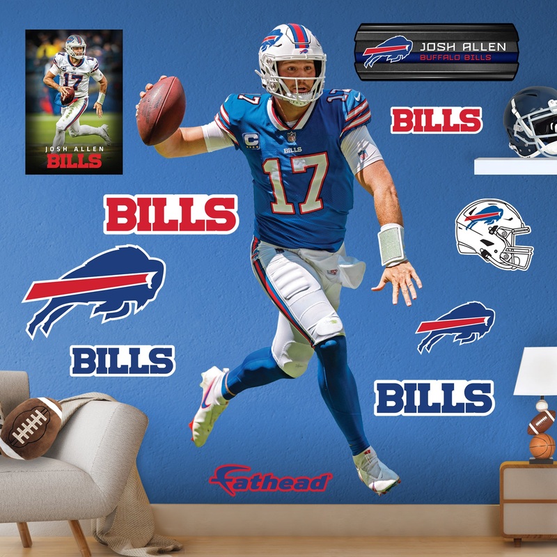 Josh Allen – RealBig Collection – Official NFL – Buffalo Bills – Reusable Vinyl Wall Decals #3