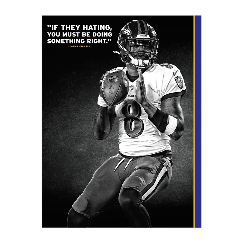 Lamar Jackson – Inspirational – Peel & Stick Poster – Official NFL – Baltimore Ravens – Reusable Vinyl Wall Decal #2