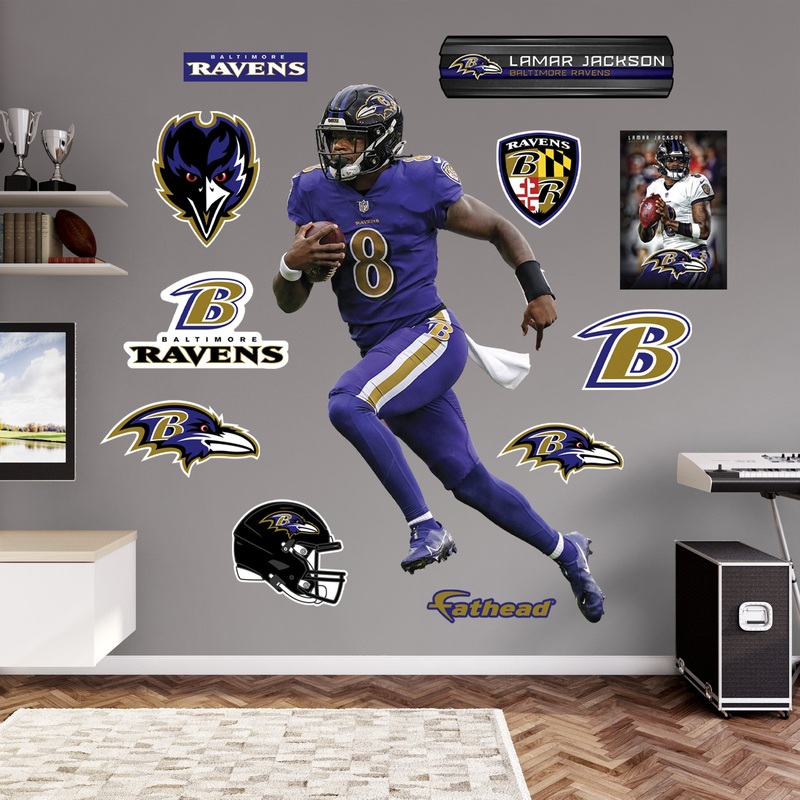Lamar Jackson – RealBig Collection – Official NFL – Baltimore Ravens – Reusable Vinyl Wall Decals #3