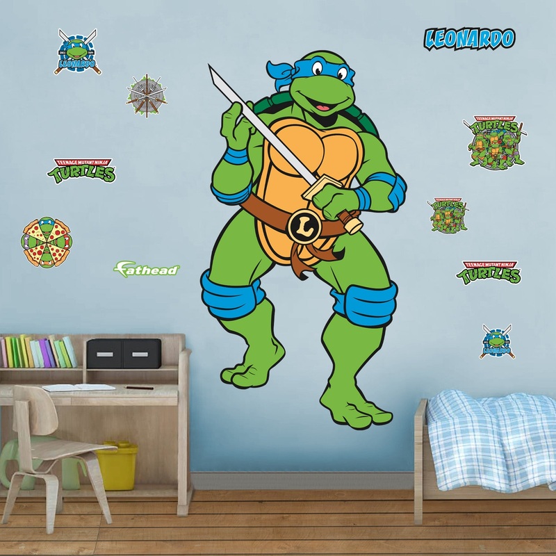 Leonardo – Teenage Mutant Ninja Turtles – RealBig Classic Collection – Official Nickelodeon – Reusable Vinyl Wall Decals