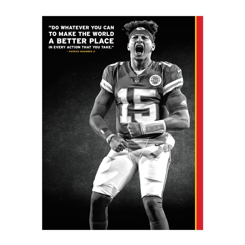 Patrick Mahomes II – Inspirational – Peel & Stick Poster – Official NFL – Kansas City Chiefs – Reusable Vinyl Wall Decal #2