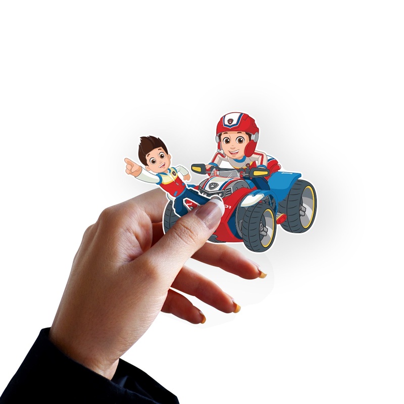 Paw Patrol – 5 Character Minis (Mixed Sizes) – Official Nickelodeon – Ryder – Reusable Vinyl Decals