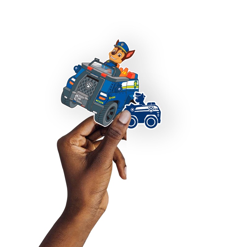 Paw Patrol – 5 Minis (Mixed Sizes) – Official Nickelodeon – Chase – Reusable Vinyl Decals #2