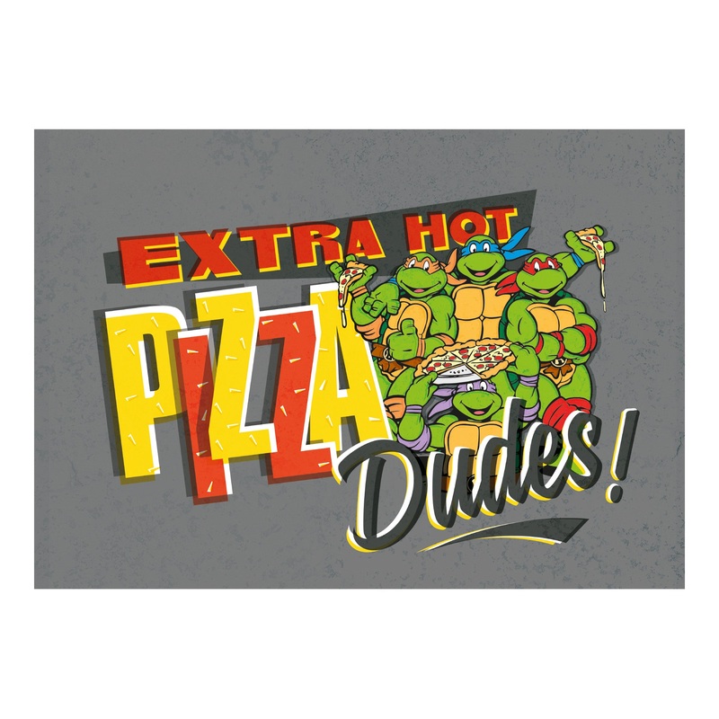 Teenage Mutant Ninja Turtles – Extra Hot Pizza – Peel & Stick Poster – Official Nickelodeon – Reusable Vinyl Wall Decal