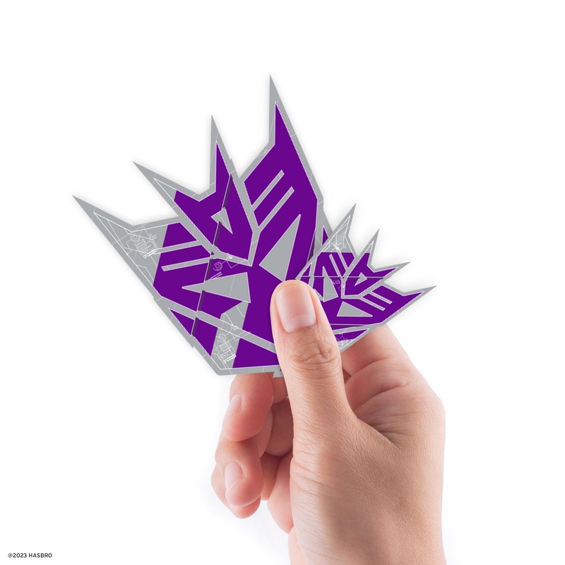 Transformers – 5 Icon Minis (Mixed Sizes) – Official Hasbro – Decepticons – Reusable Vinyl Decals