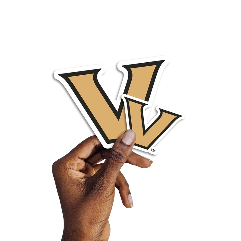 Vanderbilt Commodores – 5 Logo Minis (Mixed Sizes) – Official NCAA – Reusable Vinyl Decals