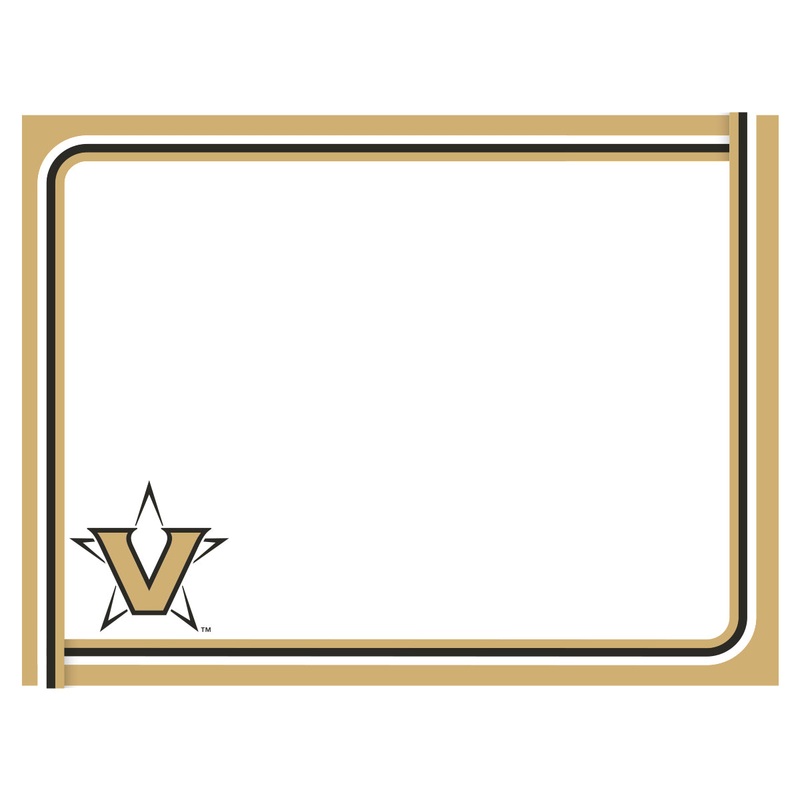 Vanderbilt Commodores – Dry Erase Whiteboard – Official NCAA – Reusable Vinyl Wall Decal