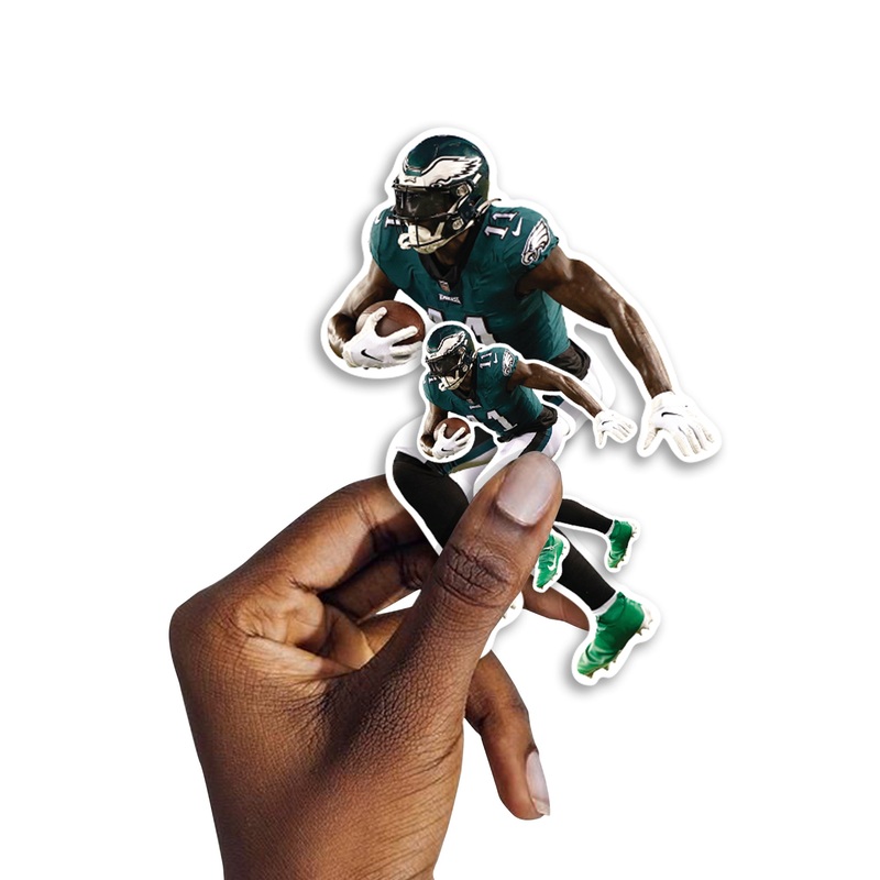 A.J. Brown – 5 Minis (Mixed Sizes) – Official NFL – Philadelphia Eagles – Reusable Vinyl Decals