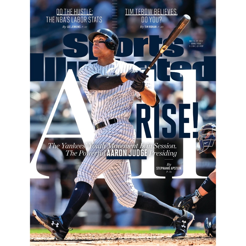 Aaron Judge – May 2017 Sports Illustrated Cover – Peel & Stick Poster – Official MLB – New York Yankees – Reusable Vinyl Wall Decal