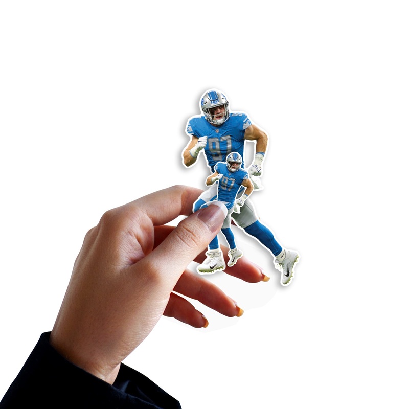 Aidan Hutchinson – 5 Minis (Mixed Sizes) – Official NFL – Detroit Lions – Reusable Vinyl Decals