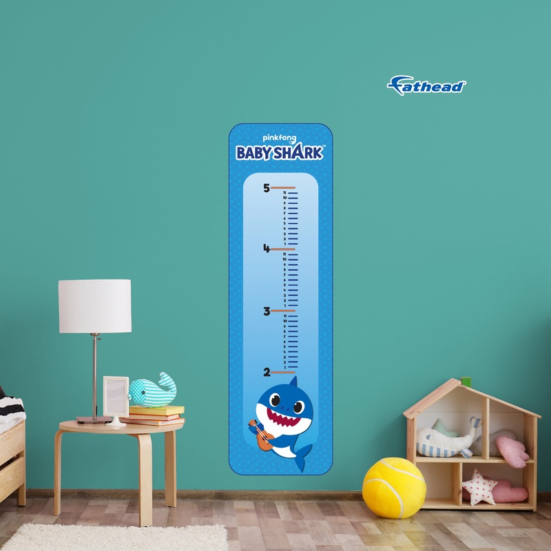 Baby Shark – Growth Chart – Official Nickelodeon – Baby Shark – Reusable Vinyl Wall Decal #1