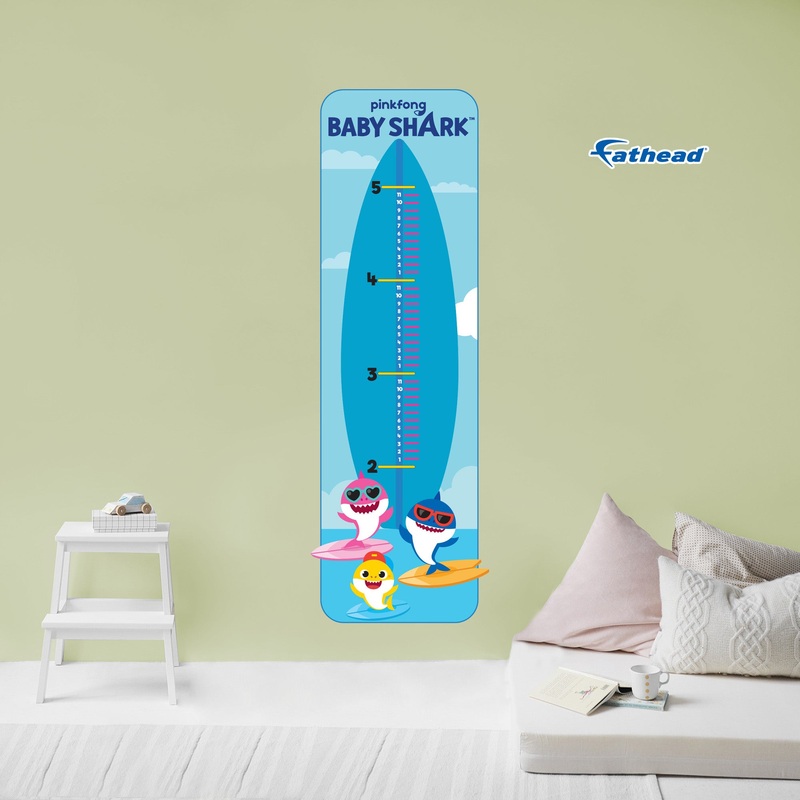 Baby Shark – Growth Chart – Official Nickelodeon – Baby Shark – Reusable Vinyl Wall Decal #3