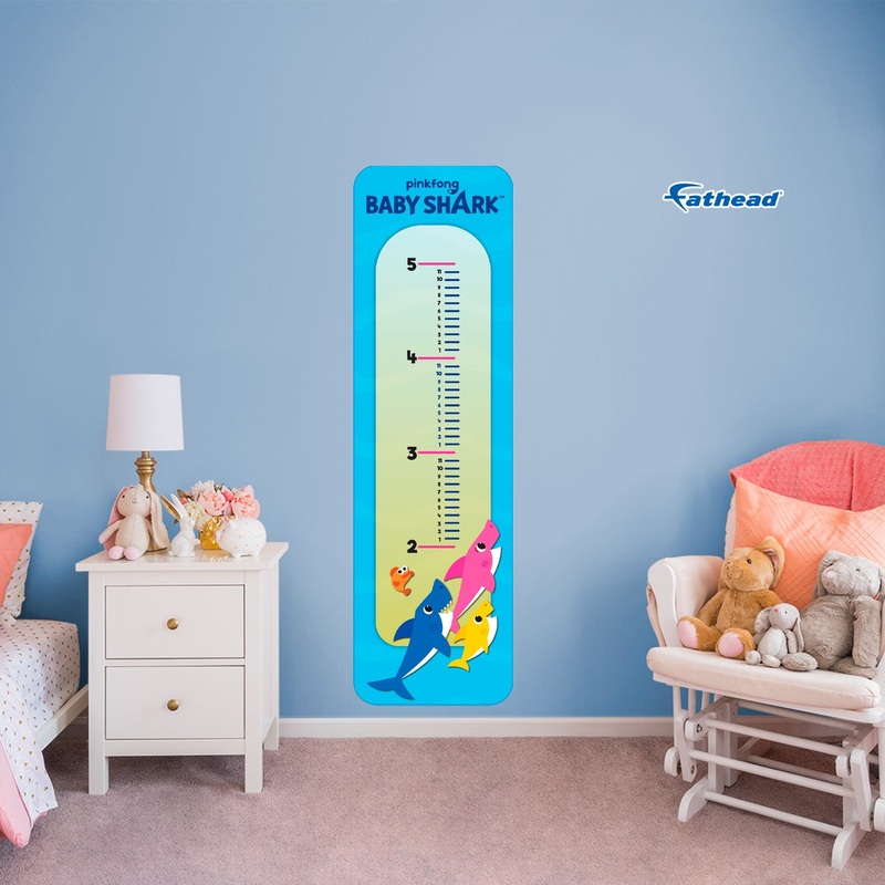 Baby Shark – Growth Chart – Official Nickelodeon – Baby Shark – Reusable Vinyl Wall Decal #4