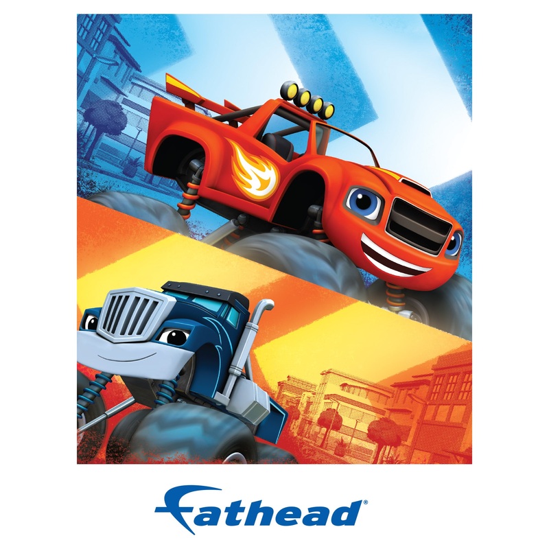 Blaze and the Monster Machines – Peel & Stick Poster Collection – Official Nickelodeon – Reusable Vinyl Wall Decals