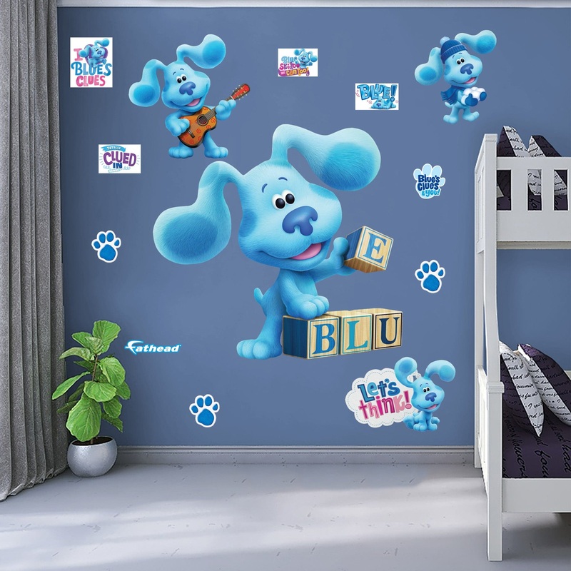 Blue – Blue’s Clues – RealBig Collection – Official Nickelodeon – Reusable Vinyl Wall Decals