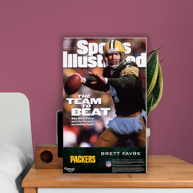 Brett Favre – December 1996 Sports Illustrated Cover – Mini Stand Out – Official NFL – Green Bay Packers – Cardstock Cutout