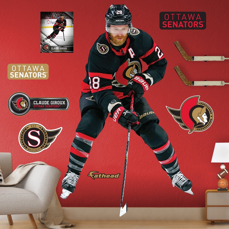 Claude Giroux – RealBig Collection – Official NHL – Ottawa Senators – Reusable Vinyl Wall Decals